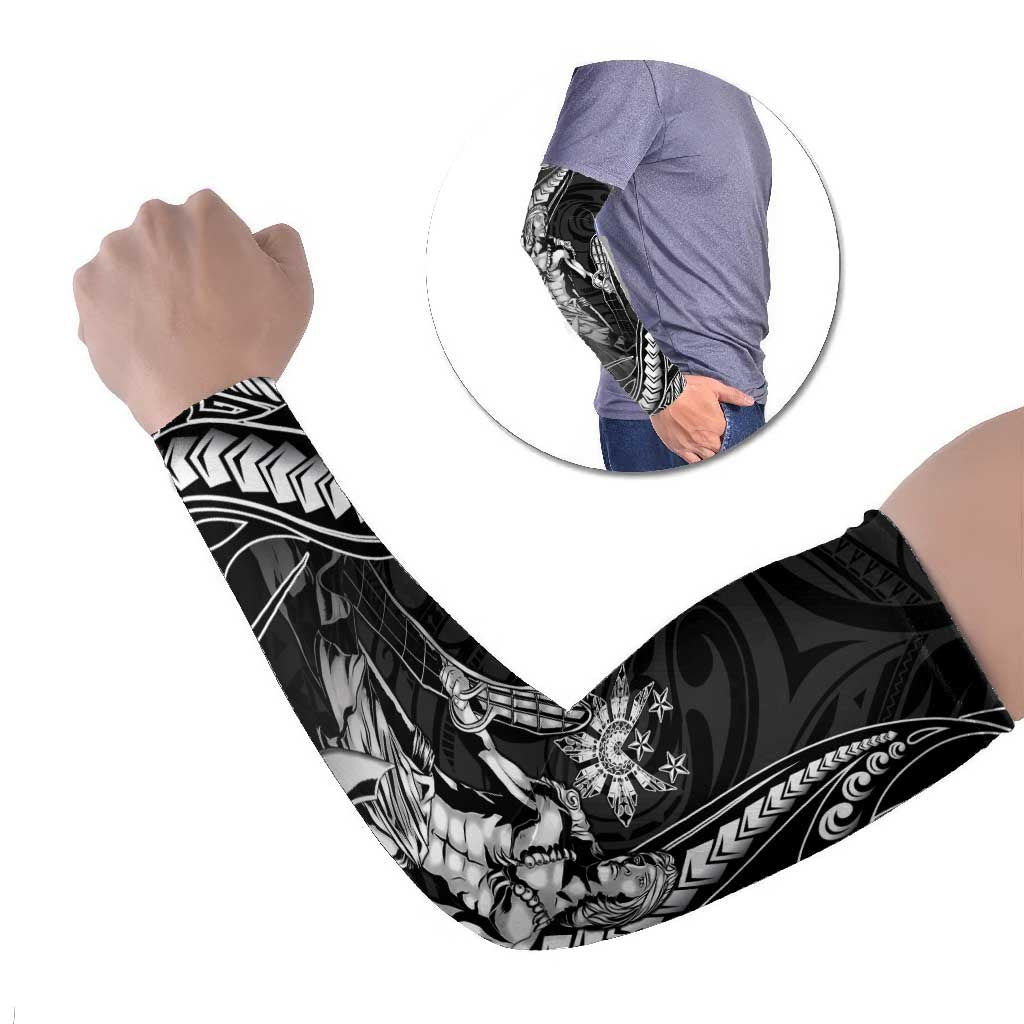 Filipinos Lapu Lapu Hero Arm Sleeves Black Polynesian Tribal Tattoo