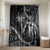 Filipinos Lapu Lapu Hero Bathroom Set Black Polynesian Tribal Tattoo