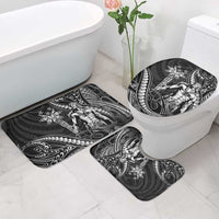 Filipinos Lapu Lapu Hero Bathroom Set Black Polynesian Tribal Tattoo