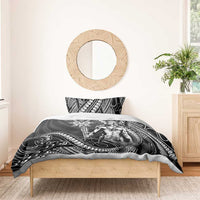 Filipinos Lapu Lapu Hero Bedding Set Black Polynesian Tribal Tattoo