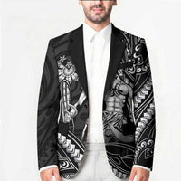Filipinos Lapu Lapu Hero Blazer Black Polynesian Tribal Tattoo