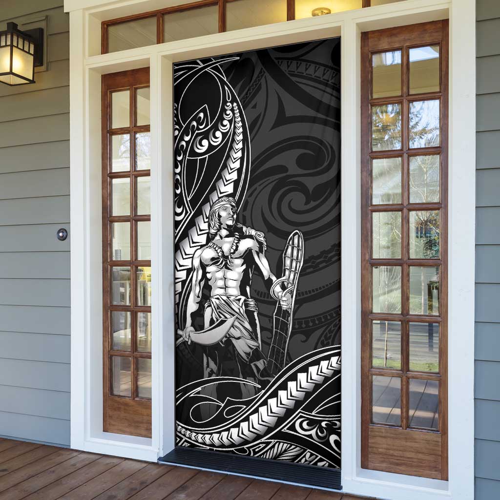 Filipinos Lapu Lapu Hero Door Cover Black Polynesian Tribal Tattoo