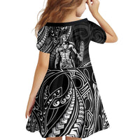 Filipinos Lapu Lapu Hero Family Matching Mermaid Dress and Hawaiian Shirt Black Polynesian Tribal Tattoo LT05 - Polynesian Pride