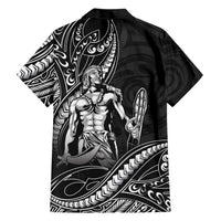 Filipinos Lapu Lapu Hero Family Matching Mermaid Dress and Hawaiian Shirt Black Polynesian Tribal Tattoo LT05 - Polynesian Pride