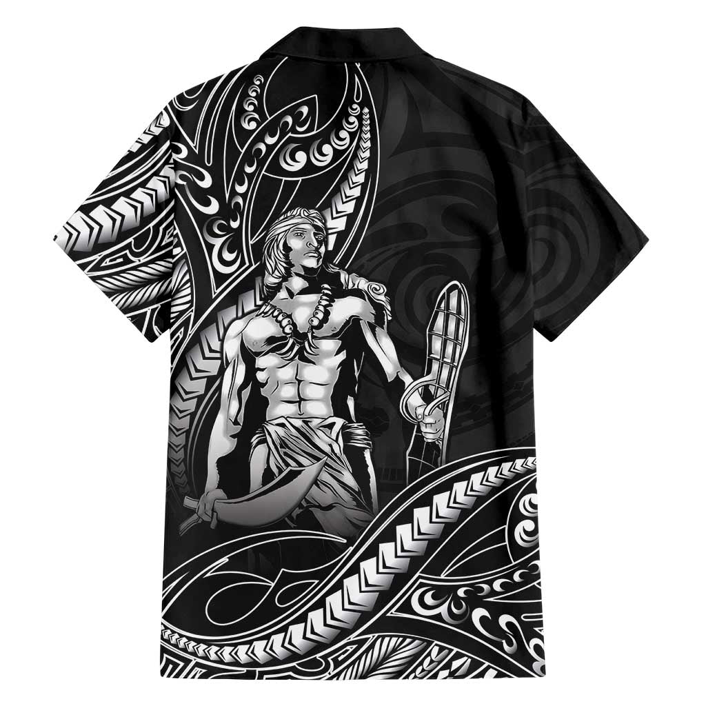Filipinos Lapu Lapu Hero Family Matching Puletasi and Hawaiian Shirt Black Polynesian Tribal Tattoo LT05 - Polynesian Pride