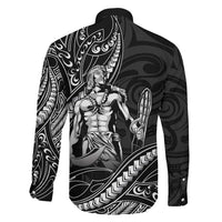 Filipinos Lapu Lapu Hero Family Matching Puletasi and Hawaiian Shirt Black Polynesian Tribal Tattoo LT05 - Polynesian Pride