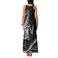 Filipinos Lapu Lapu Hero Family Matching Tank Maxi Dress and Hawaiian Shirt Black Polynesian Tribal Tattoo LT05 - Polynesian Pride