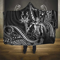 Filipinos Lapu Lapu Hero Hooded Blanket Black Polynesian Tribal Tattoo