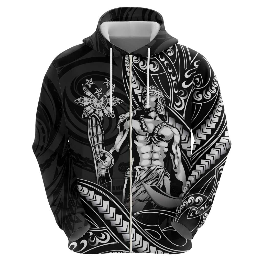Filipinos Lapu Lapu Hero Hoodie Black Polynesian Tribal Tattoo