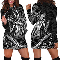 Filipinos Lapu Lapu Hero Hoodie Dress Black Polynesian Tribal Tattoo