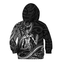 Filipinos Lapu Lapu Hero Kid Hoodie Black Polynesian Tribal Tattoo