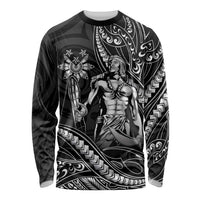 Filipinos Lapu Lapu Hero Long Sleeve Shirt Black Polynesian Tribal Tattoo