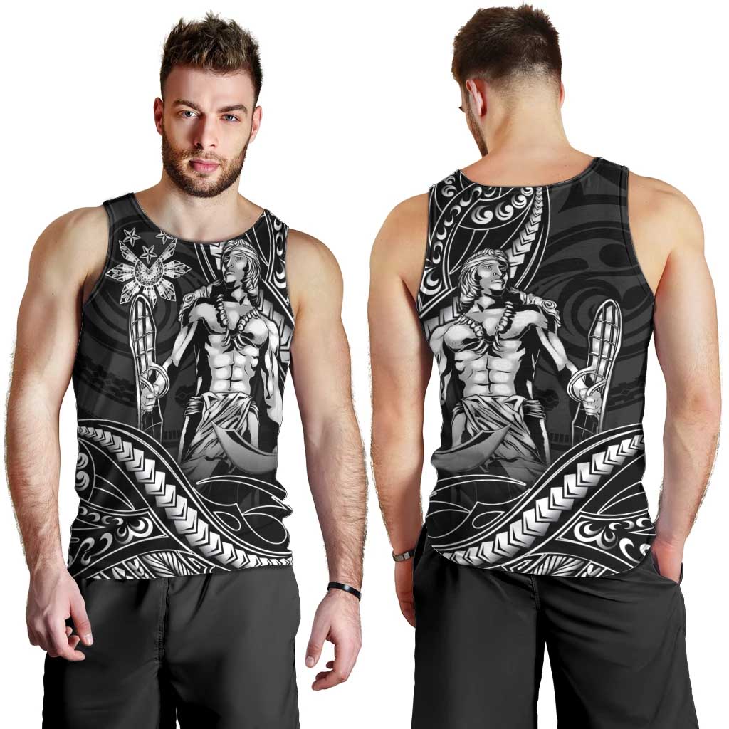 Filipinos Lapu Lapu Hero Men Tank Top Black Polynesian Tribal Tattoo
