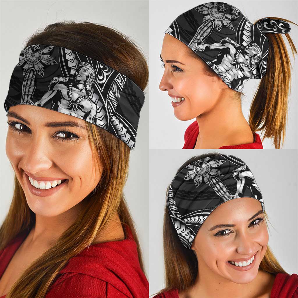 Filipinos Lapu Lapu Hero Neck Gaiter Black Polynesian Tribal Tattoo