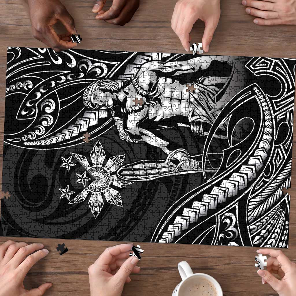 Filipinos Lapu Lapu Hero Puzzle Black Polynesian Tribal Tattoo