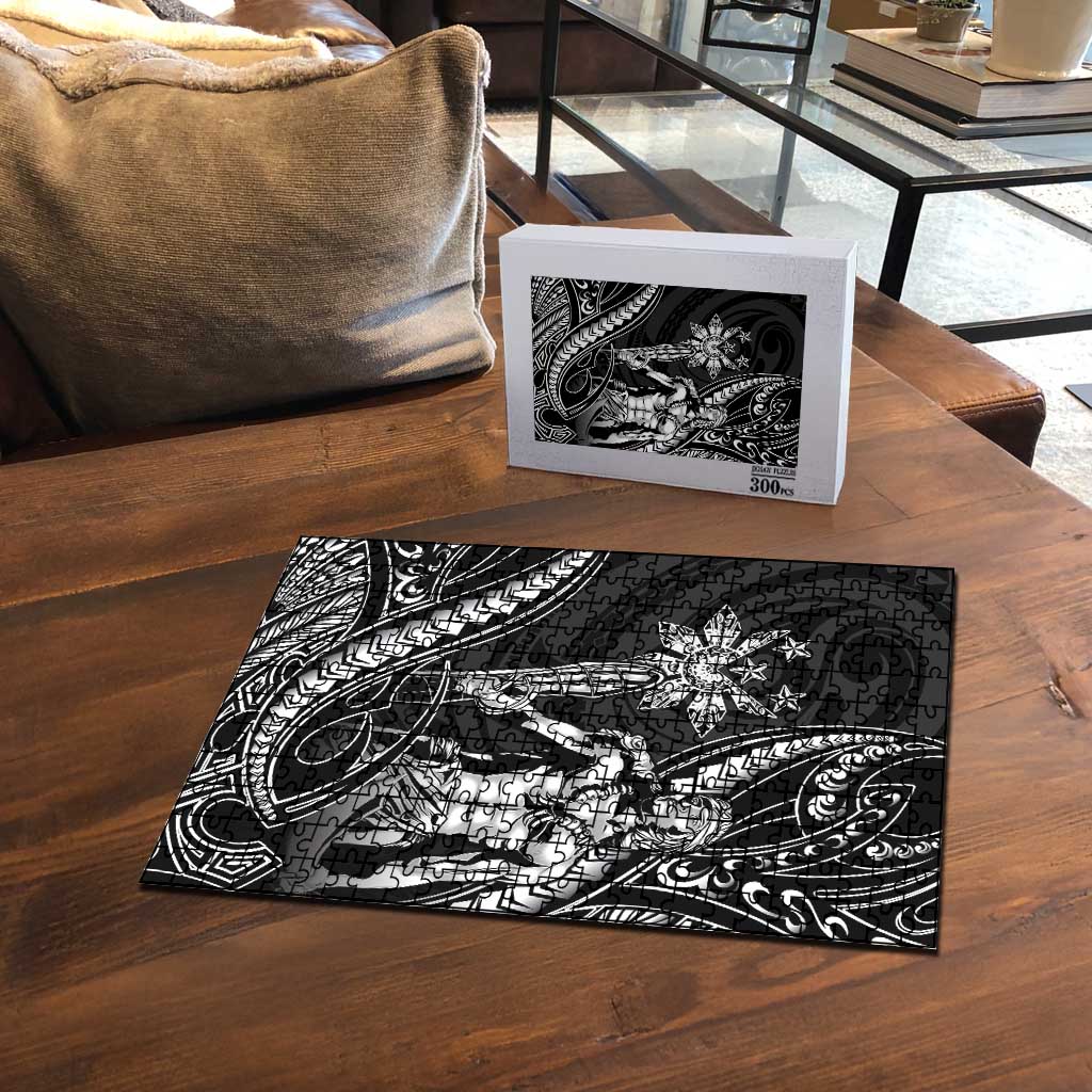 Filipinos Lapu Lapu Hero Puzzle Black Polynesian Tribal Tattoo