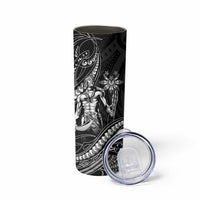 Filipinos Lapu Lapu Hero Skinny Tumbler Black Polynesian Tribal Tattoo
