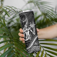 Filipinos Lapu Lapu Hero Skinny Tumbler Black Polynesian Tribal Tattoo
