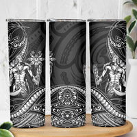 Filipinos Lapu Lapu Hero Skinny Tumbler Black Polynesian Tribal Tattoo
