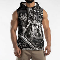 Filipinos Lapu Lapu Hero Sleeveless Hoodie Black Polynesian Tribal Tattoo
