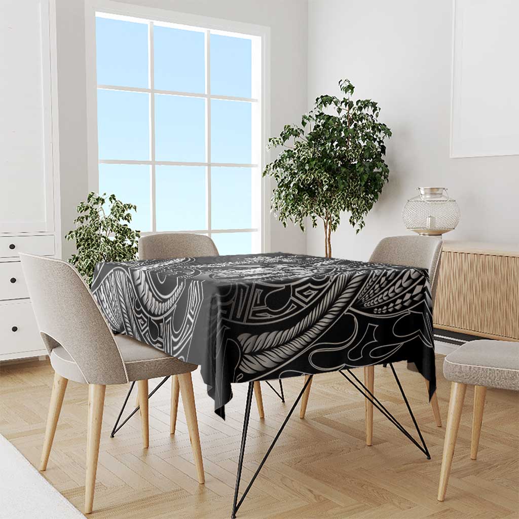 Filipinos Lapu Lapu Hero Tablecloth Black Polynesian Tribal Tattoo