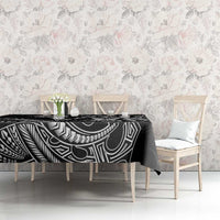 Filipinos Lapu Lapu Hero Tablecloth Black Polynesian Tribal Tattoo