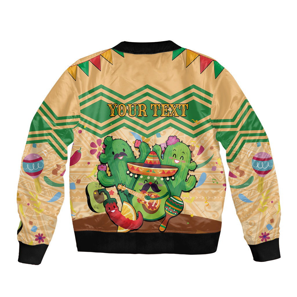 Personalised Hawaii Cinco De Mayo Sleeve Zip Bomber Jacket Funny Style