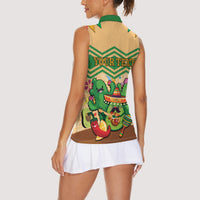 Personalised Hawaii Cinco De Mayo Women Sleeveless Polo Shirt Funny Style