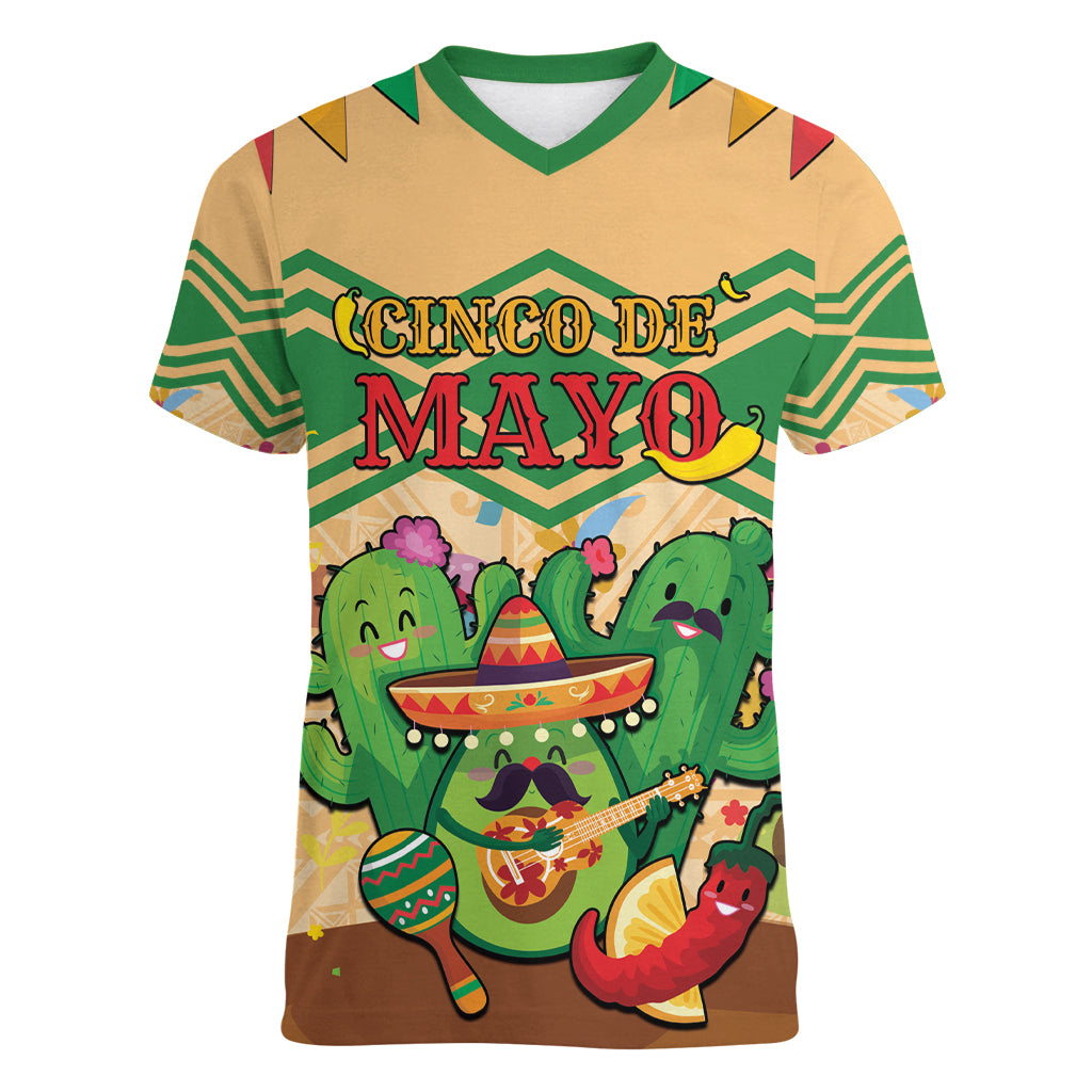 Personalised Hawaii Cinco De Mayo Women V-Neck T-Shirt Funny Style