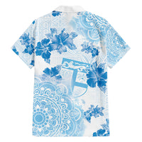 Happy Fiji Girmit Day Family Matching Short Sleeve Bodycon Dress and Hawaiian Shirt Fijian Tapa With Mandala Pattern LT05 - Polynesian Pride