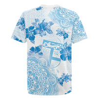 Happy Fiji Girmit Day Rugby Jersey Fijian Tapa With Mandala Pattern