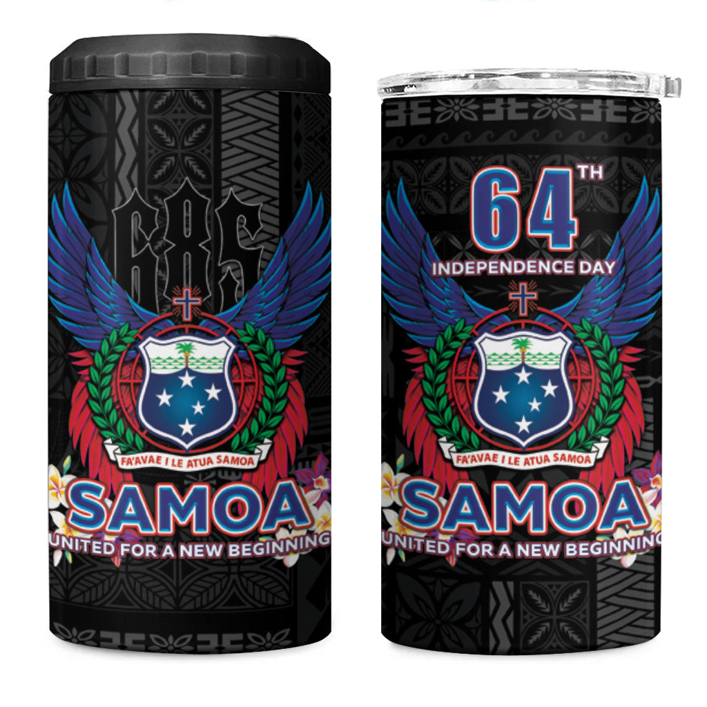 Samoa 64th Independence Anniversary 4 in 1 Can Cooler Tumbler