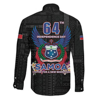 Samoa 64th Independence Anniversary Family Matching Long Sleeve Bodycon Dress and Hawaiian Shirt