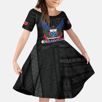 Samoa 64th Independence Anniversary Kid Short Sleeve Dress
