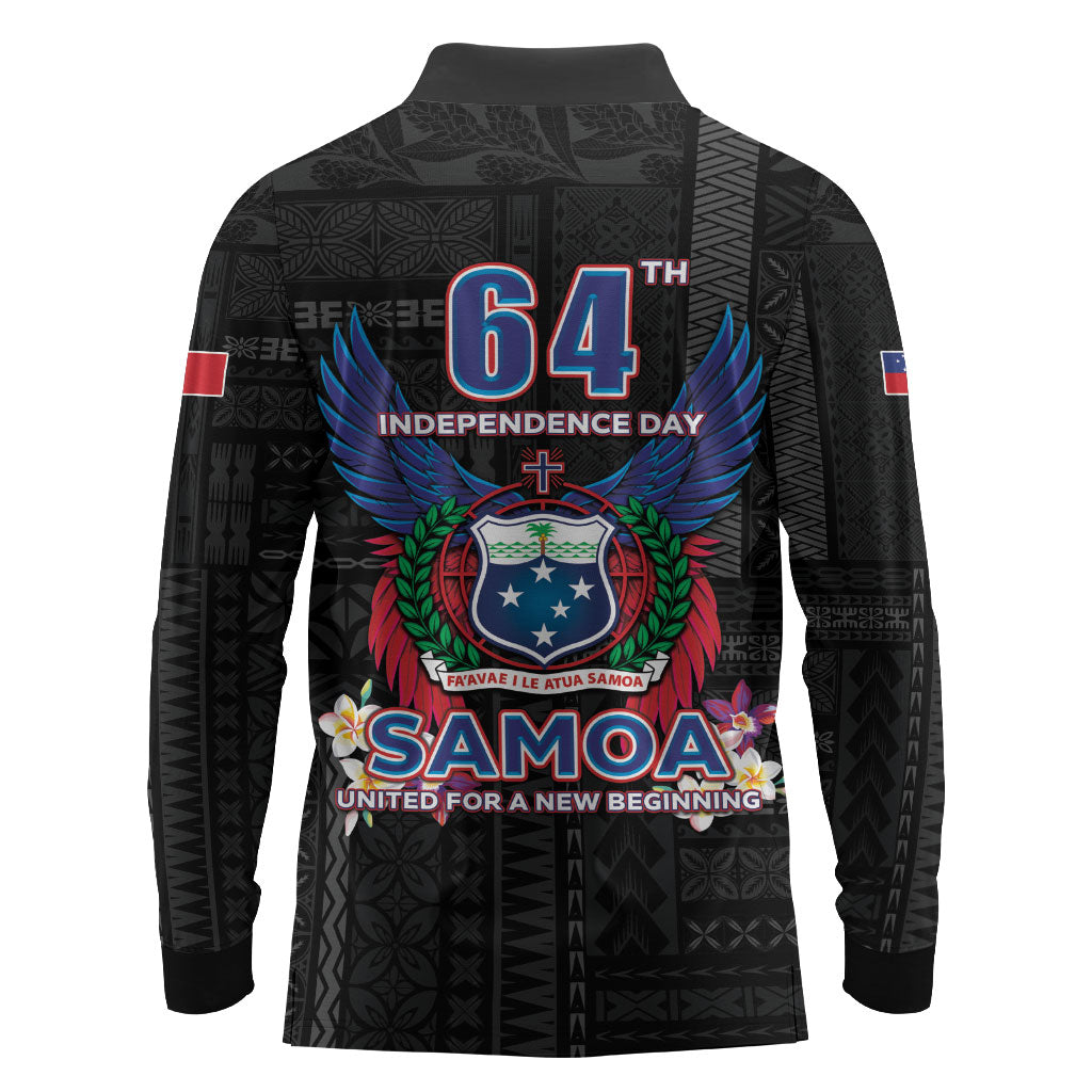 Samoa 64th Independence Anniversary Long Sleeve Polo Shirt