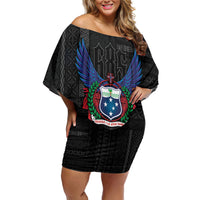 Samoa 64th Independence Anniversary Off Shoulder Short Dress
