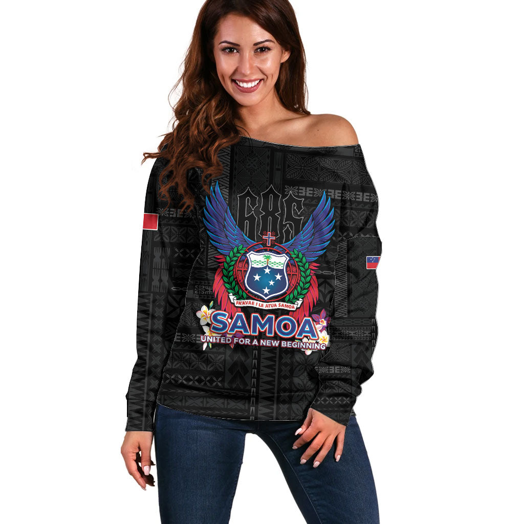 Samoa 64th Independence Anniversary Off Shoulder Sweater