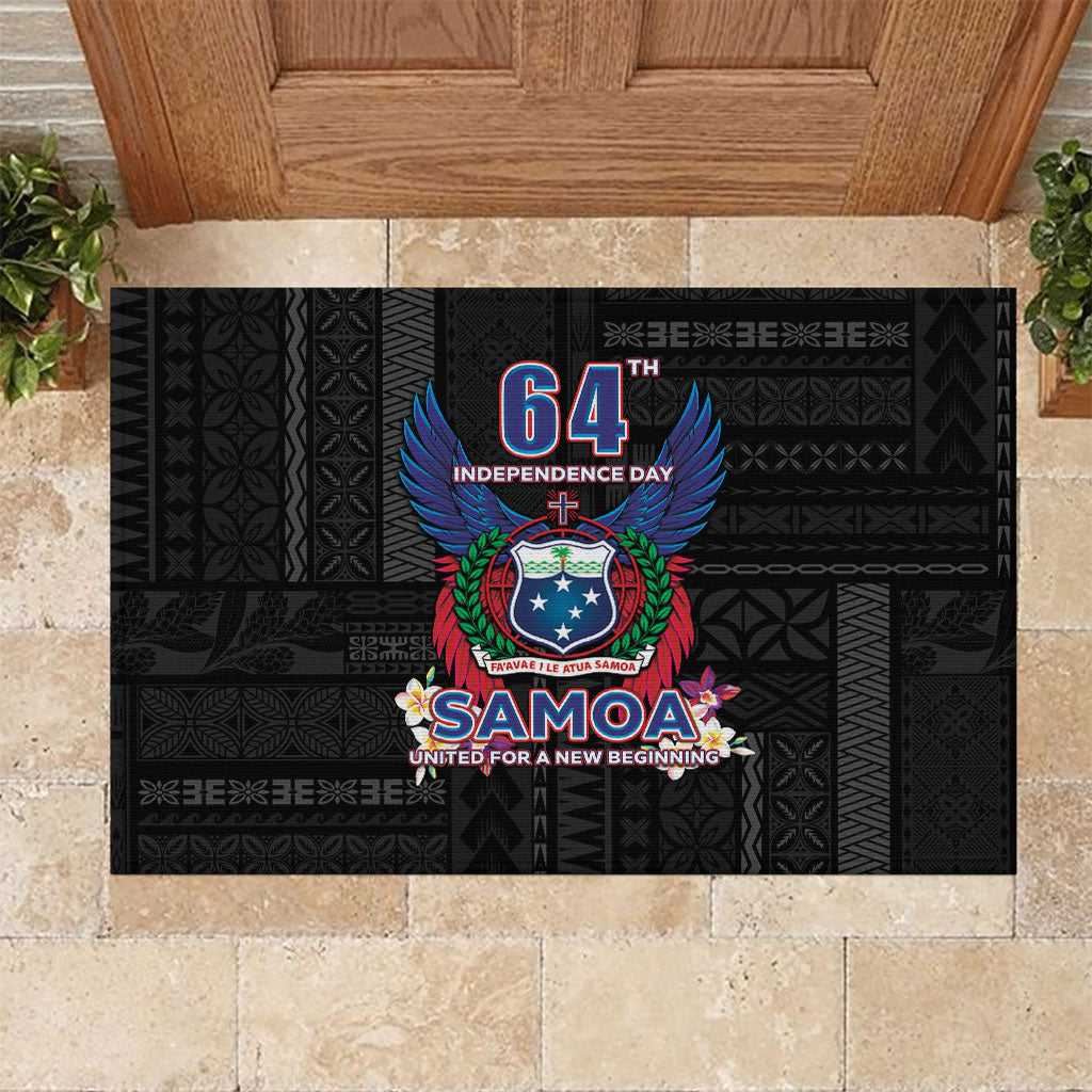 Samoa 64th Independence Anniversary Rubber Doormat
