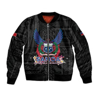Samoa 64th Independence Anniversary Sleeve Zip Bomber Jacket