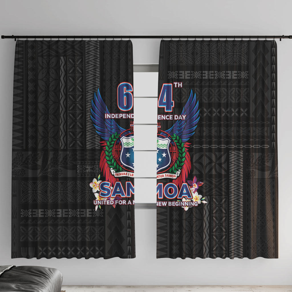 Samoa 64th Independence Anniversary Window Curtain