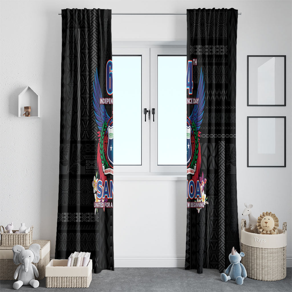 Samoa 64th Independence Anniversary Window Curtain