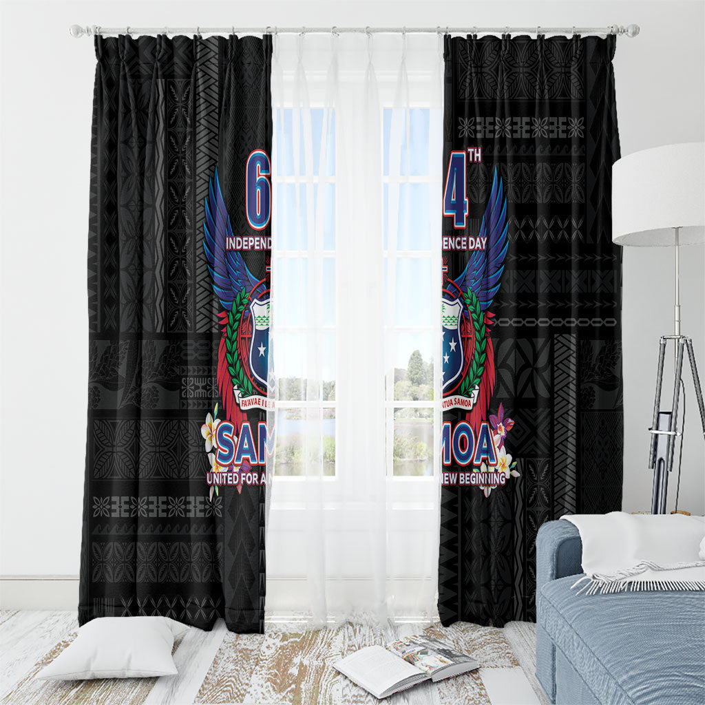 Samoa 64th Independence Anniversary Window Curtain