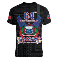 Samoa 64th Independence Anniversary Women V-Neck T-Shirt