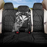 Hawaii King Kamehameha Day Parade Back Car Seat Cover With Pa'u Riders Plumeria Kakau Tribal Pattern
