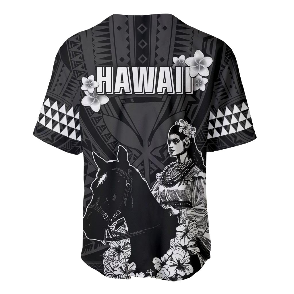 Hawaii King Kamehameha Day Parade Baseball Jersey With Pa'u Riders Plumeria Kakau Tribal Pattern