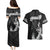 Hawaii King Kamehameha Day Parade Couples Matching Puletasi and Hawaiian Shirt With Pa'u Riders Plumeria Kakau Tribal Pattern
