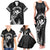 Hawaii King Kamehameha Day Parade Family Matching Tank Maxi Dress and Hawaiian Shirt With Pa'u Riders Plumeria Kakau Tribal Pattern
