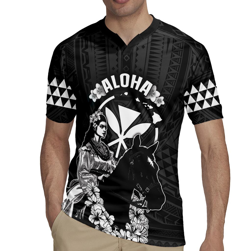 Hawaii King Kamehameha Day Parade Rugby Jersey With Pa'u Riders Plumeria Kakau Tribal Pattern