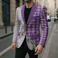 Violet Hawaii Palaka Blazer Maile Pikake Honohono Orchid Lei