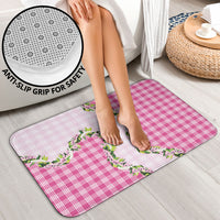 Pink Hawaii Palaka Bathroom Set Maile Pikake Honohono Orchid Lei LT05 - Polynesian Pride